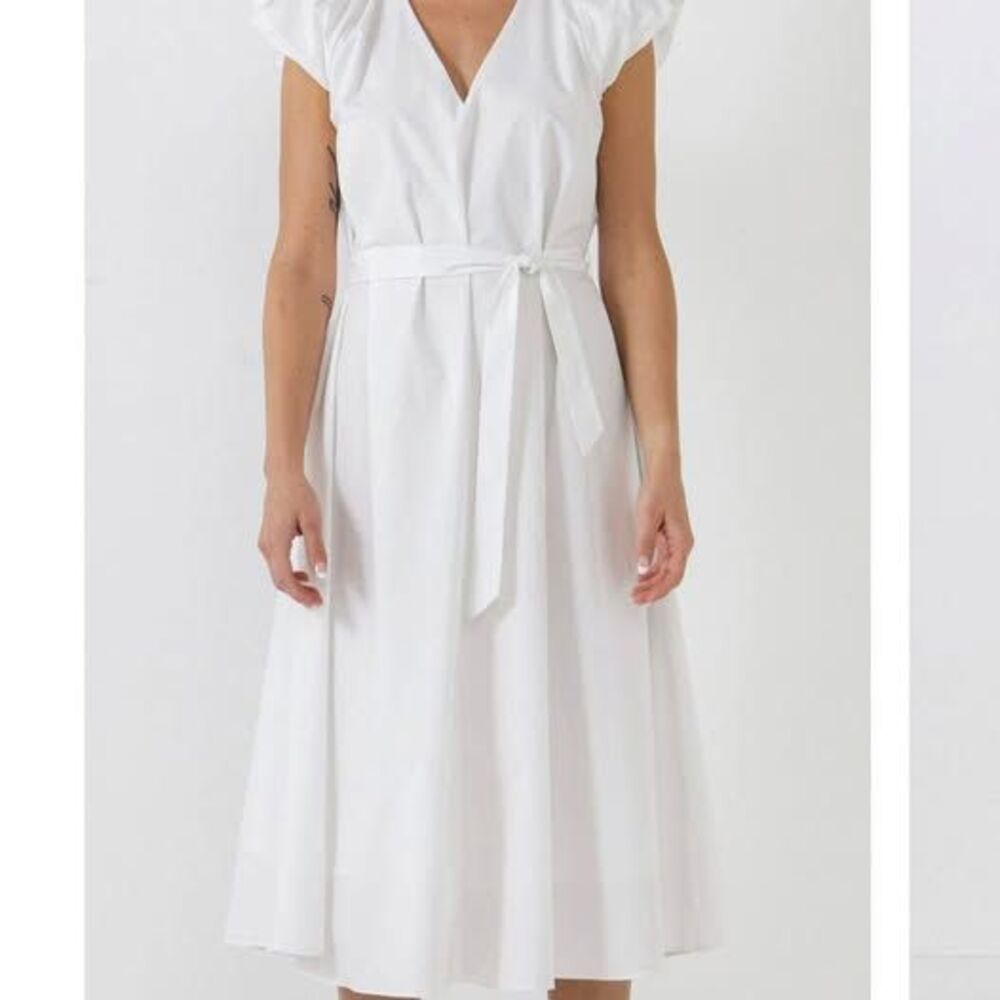English Factory midi dress in white
